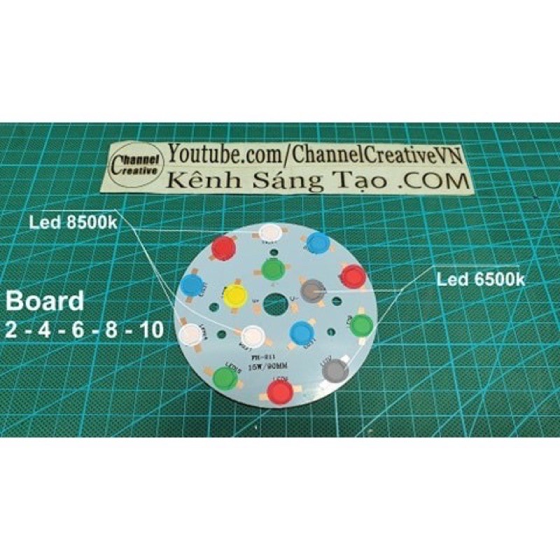 Thanh lý Mạch led tròn 12–15 bóng hàn luxeon 1w