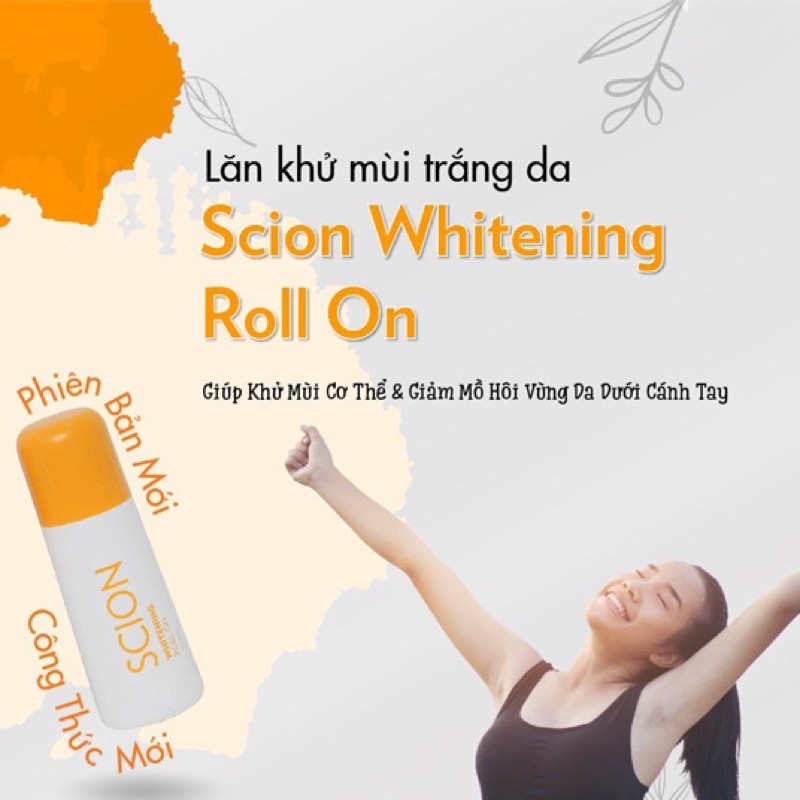 Lăn khử mùi Scion Nuskin 75ml - sáng da, khử mùi hôi (Nu skin Pure White Roll On)