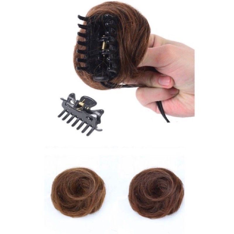 Ngoạm búi mini tóc giả