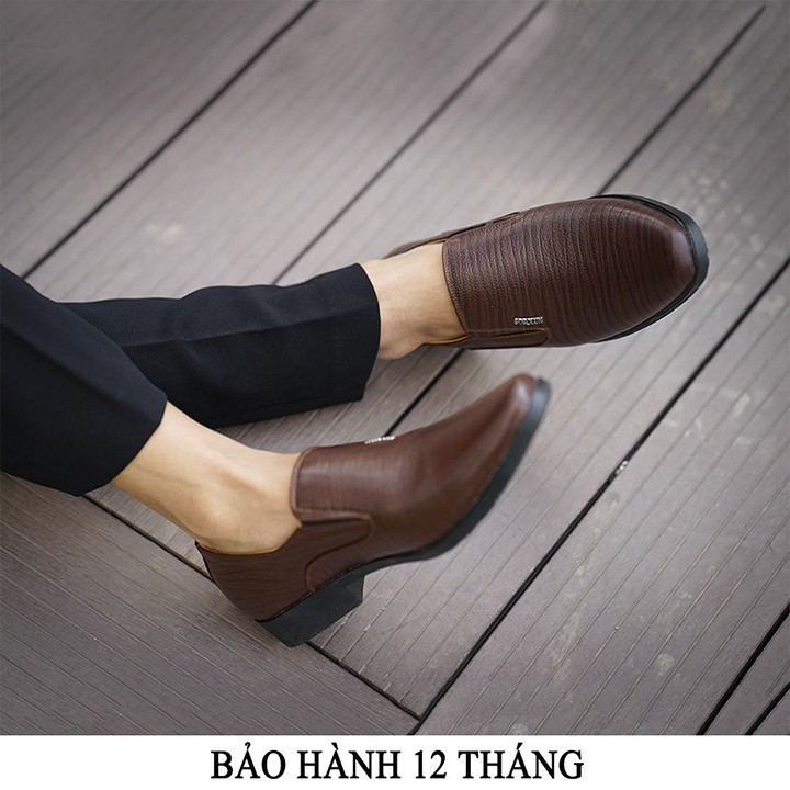 Giày Tây Nam Da Bò Màu Nâu Xả Kho Mã CS05, Chỉ Có size lẻ