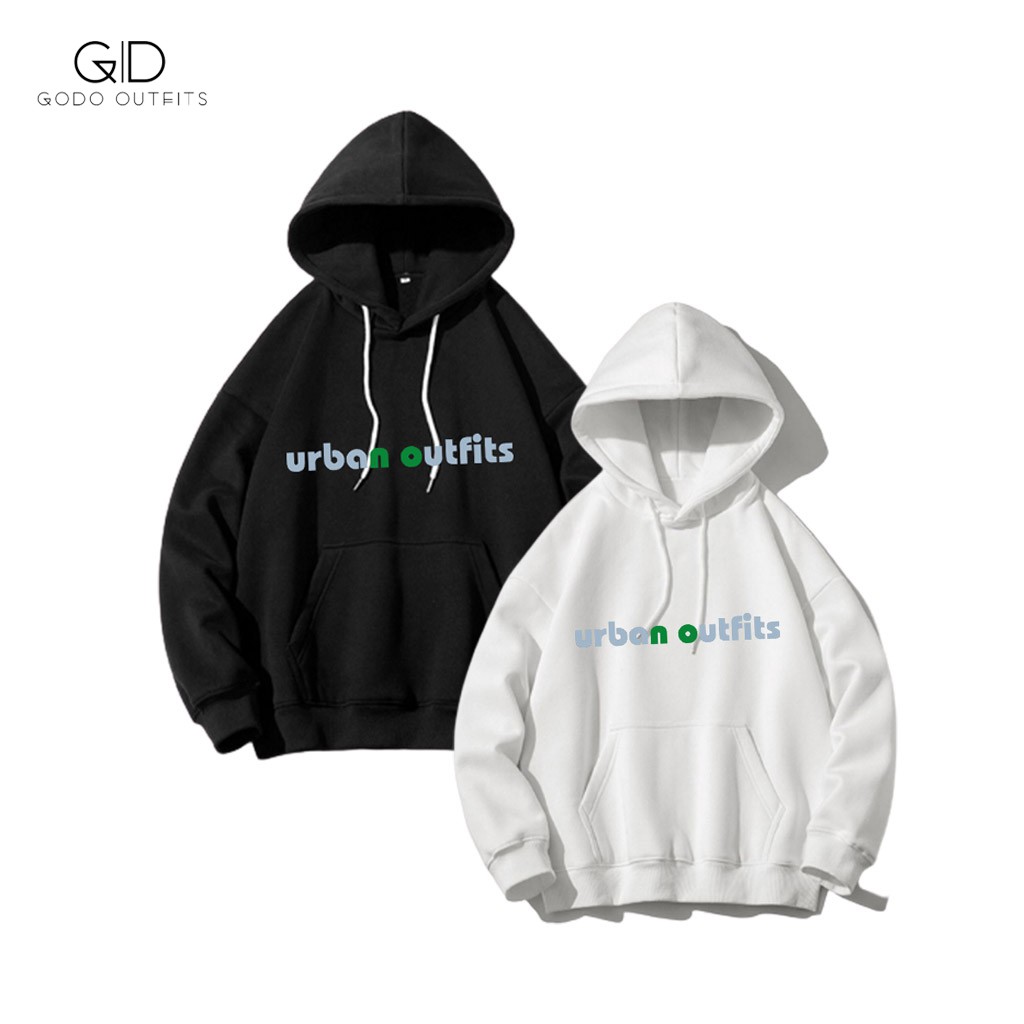 ⭐ ÁO HOODIE NAM NỮ FORM RỘNG GODO OUTFITS IN CHỮ UO HO002