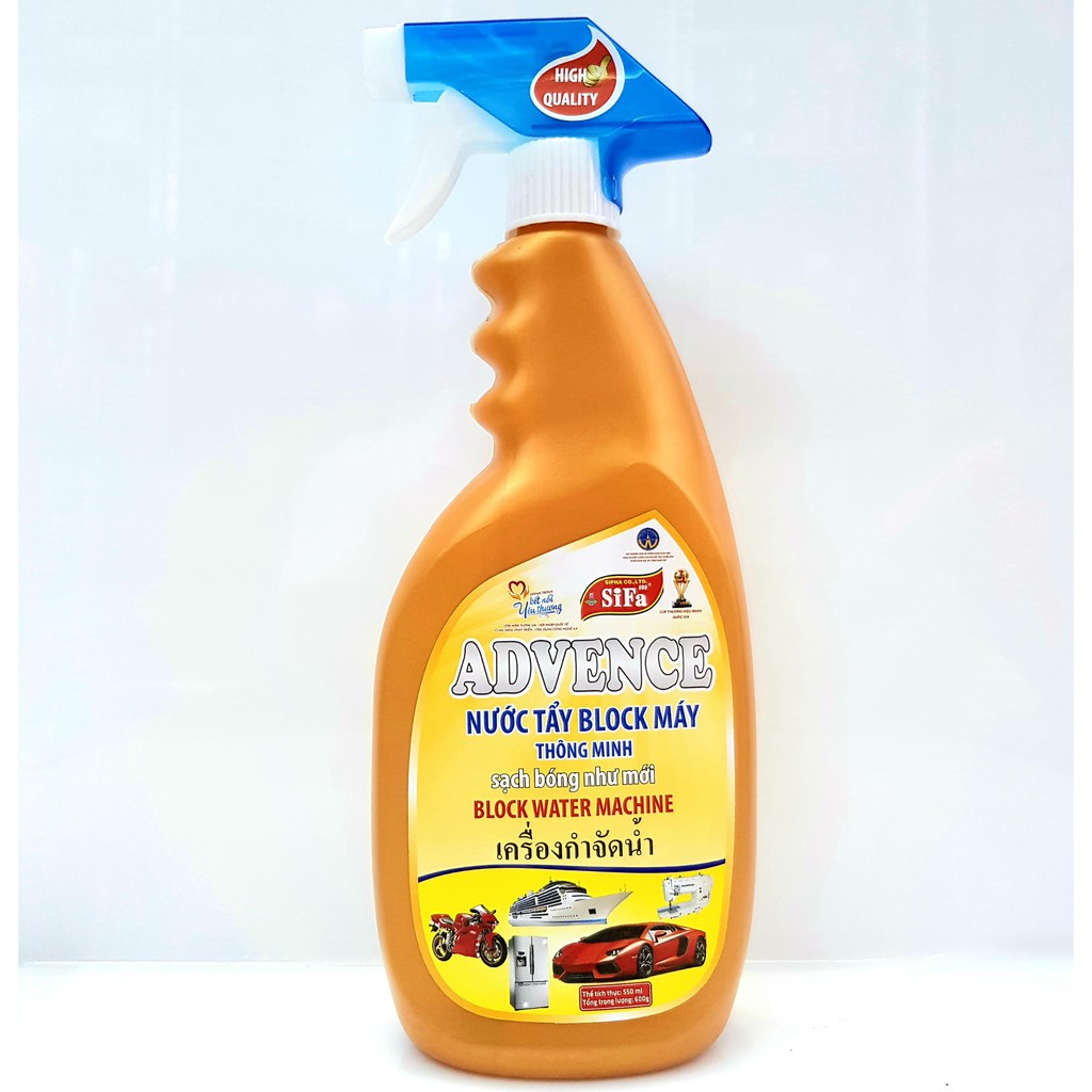 [CÓ KÈM KHĂN] NƯỚC TẨY RỬA BLOCK MÁY SIFA 550ML