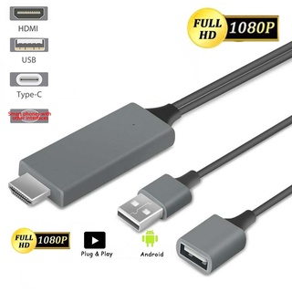 Dây Cáp Chuyển Đổi 3 Trong 1 Hdmi 1080p 60hz Cho Android / Type C phone Sang Hdtv Av
