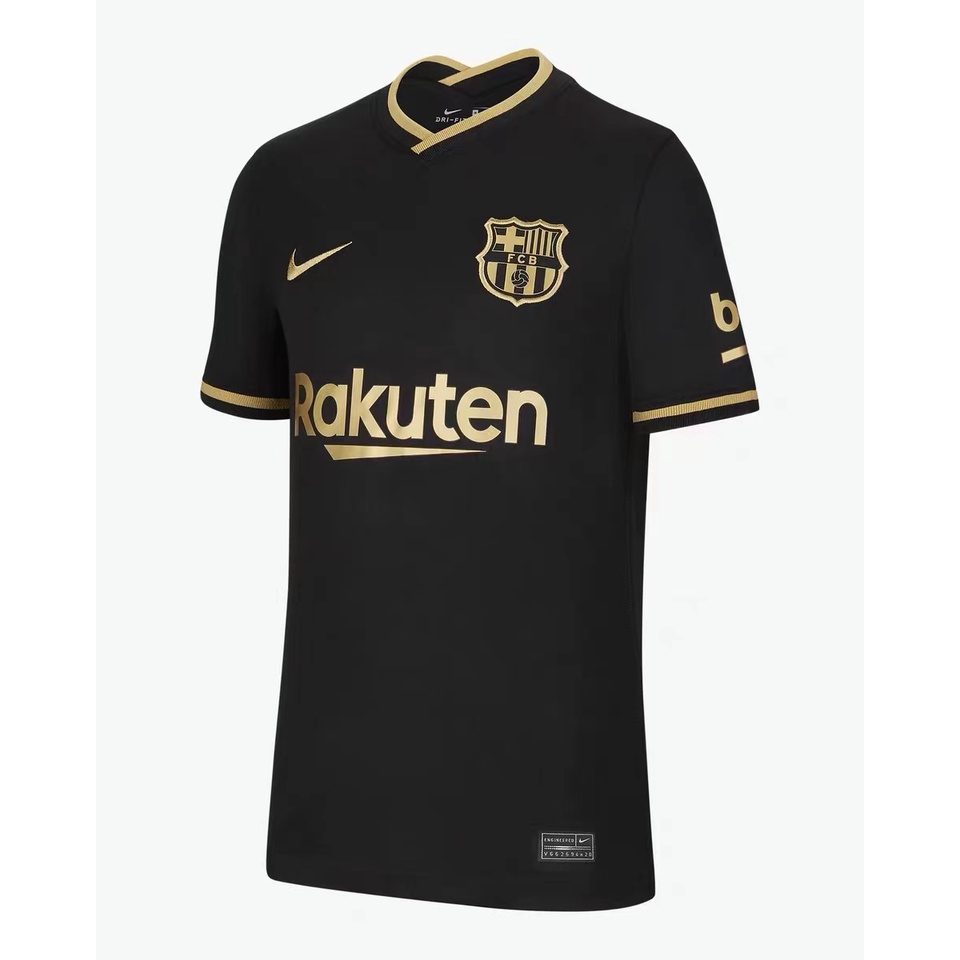 Người hâm mộ issues -2021 barcelona sân khách áo bóng đá màu đen - ảnh sản phẩm 2