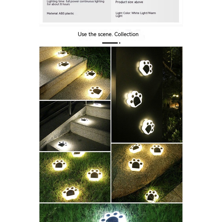 Đèn Trang Trí Sân Vườn Hình Bàn Tay Gấu Bằng Năng Lượng Mặt Trời Chống Thấm Nước