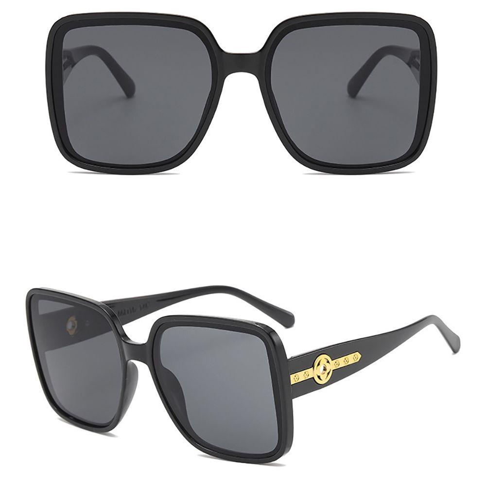 IVORY Kính Mát Gọng Vuông Chống Bức Xạ Phong Cách Hàn Quốc Cổ Điển Thời Trang Cho Nam Và Nữ