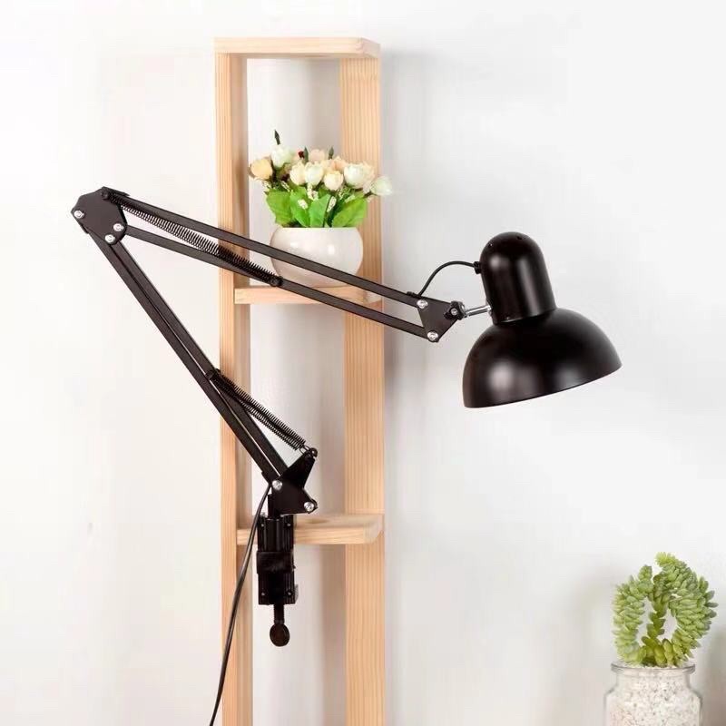 Đèn kẹp bàn tiện lợi, cao 95cm màu đen ,hàng loại 1 chất lượng cao.