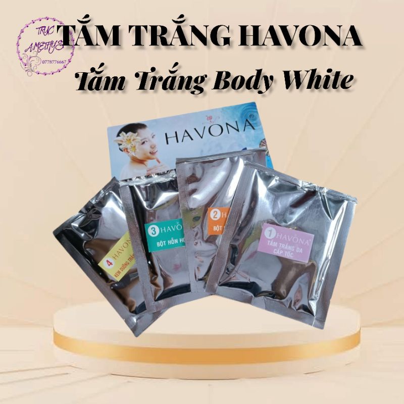 COMBO 5 HỘP TẮM TRẮNG TOÀN THÂN HAVONA BODY WHITE