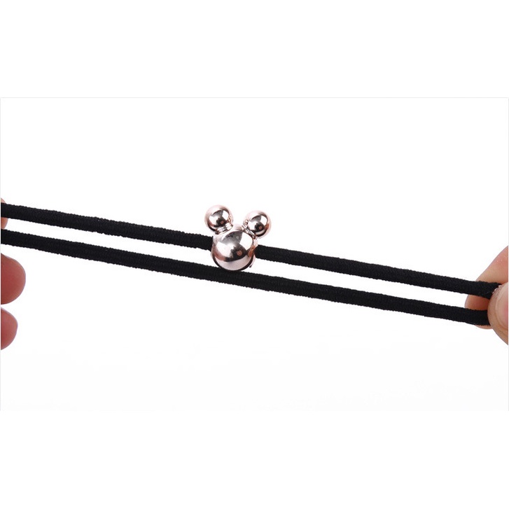 Dây buộc tóc hàn quốc cho bé bền đẹp dễ thương - Dây cột tóc hàn quốc đen cute