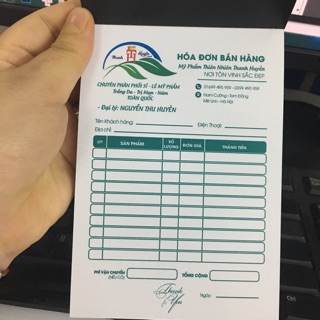 Combo 10 quyển hoá đơn bán hàng mini