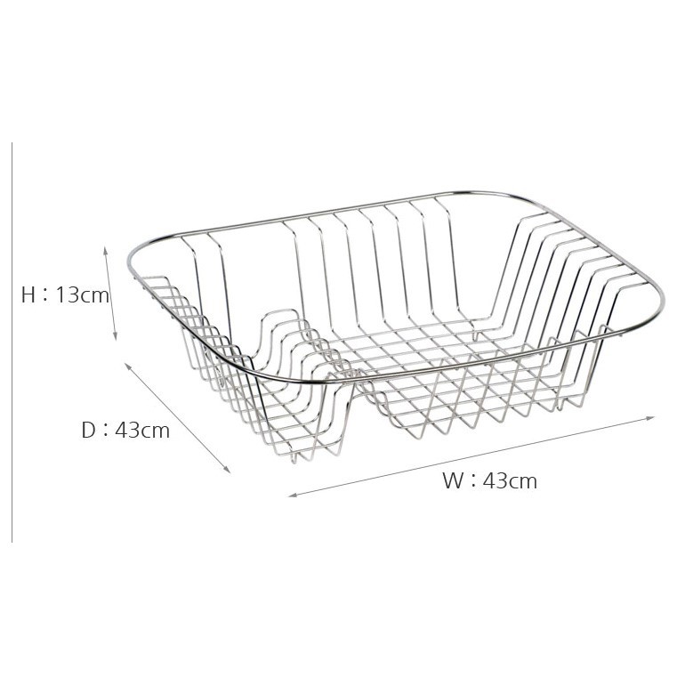 Rổ chén Inox Daijin (Hàn Quốc ). Inox đánh bóng điện giải.