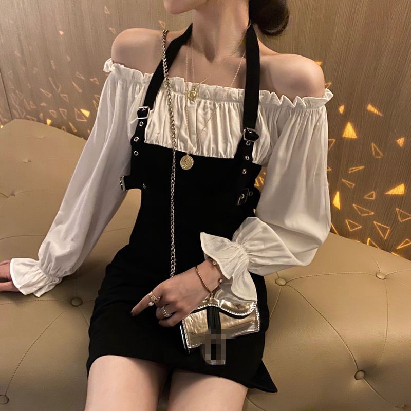 [Mã SKAMA06 giảm 8% tối đa 50K đơn 250K] Đầm váy nữ hai dây dạo phố dự tiệc tay dài Ulzzang | BigBuy360 - bigbuy360.vn