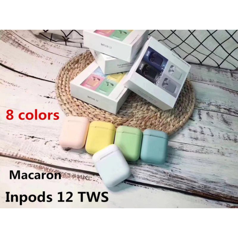 Tai nghe bluetooth 5.0 i12 TWS bảo hành 12 tháng đổi 1 | BigBuy360 - bigbuy360.vn