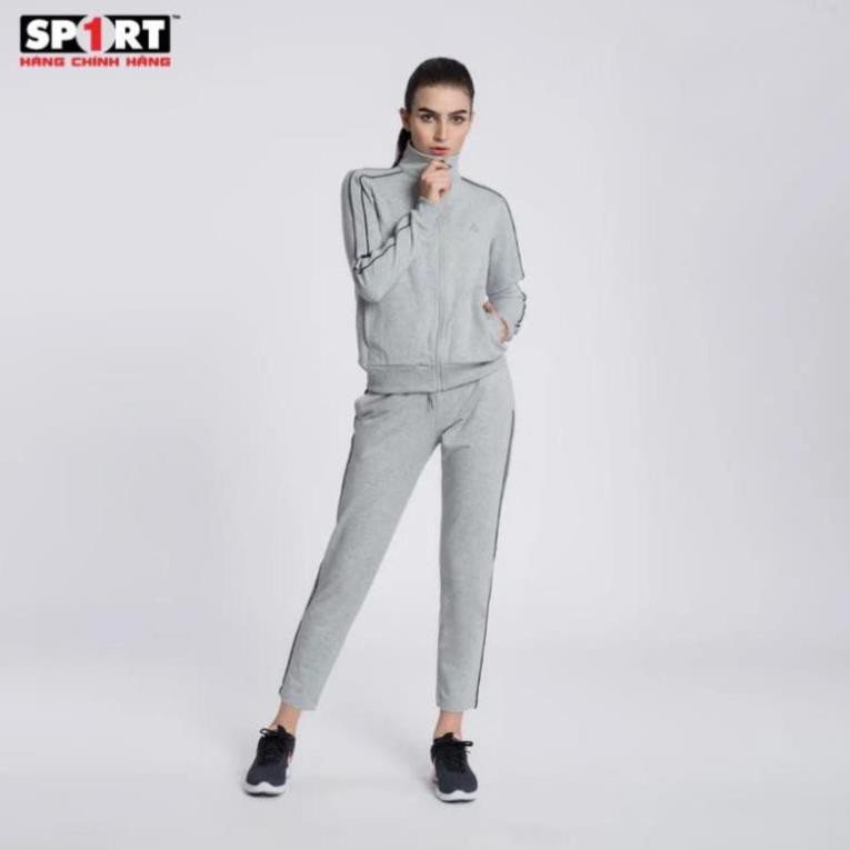 Xả [Uy tín số 1] Bộ nỉ nữ đen họa tiết hai sọc ghi - SPORT1 [ HÀNG CHÍNH HÃNG ] ak34 ͵ *