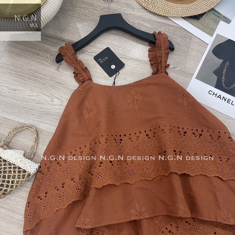 Bộ hai dây ren bèo chất thô