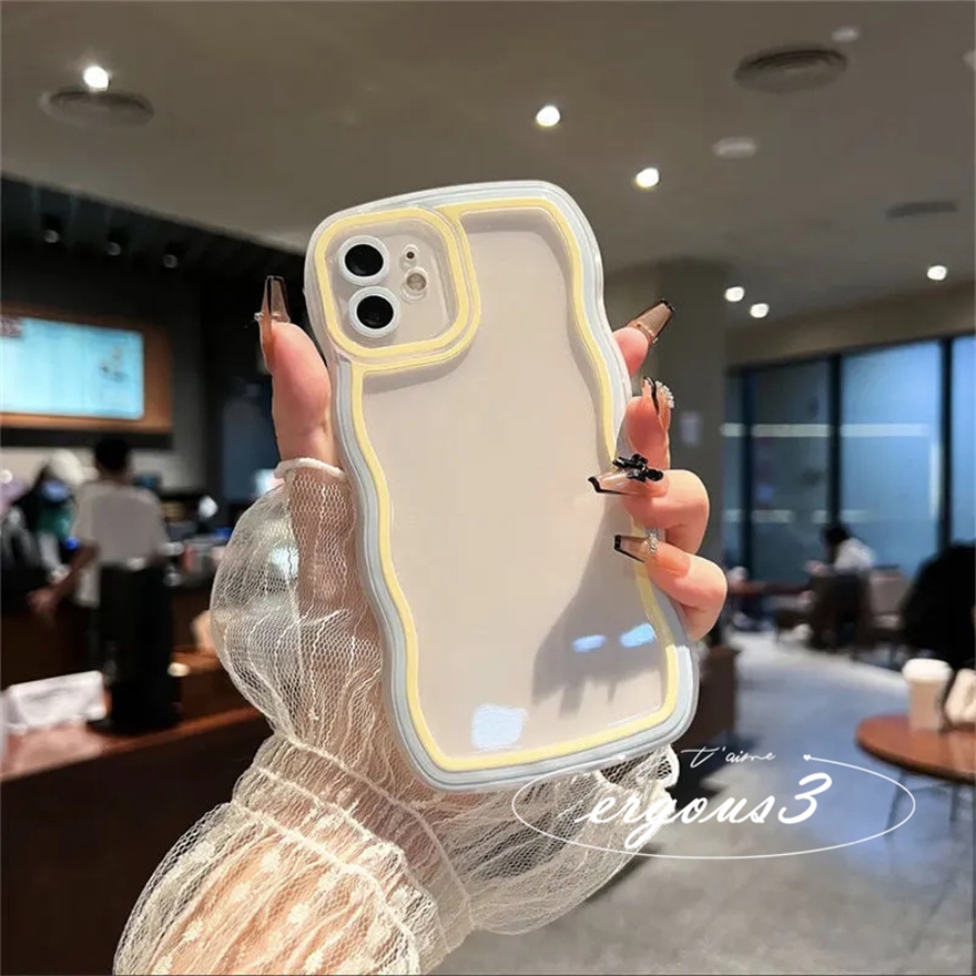 Ốp điện thoại tpu silicon mềm viền gợn sóng thích hợp cho iPhone 14 13 12 11 Pro Max X XR Xs Max 7 8 6 6s Plus SE2020