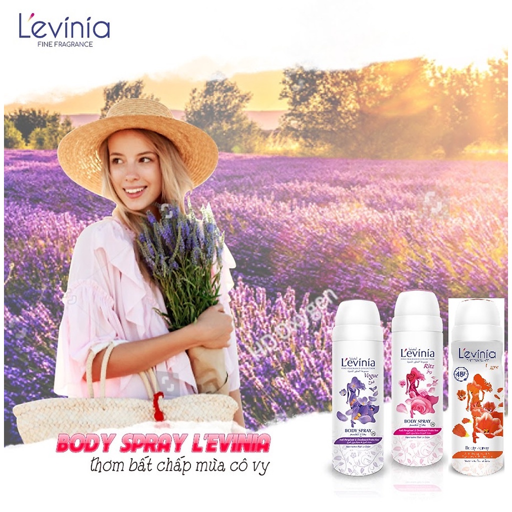 Xịt Khử Mùi Toàn Thân L'evinia 200ml