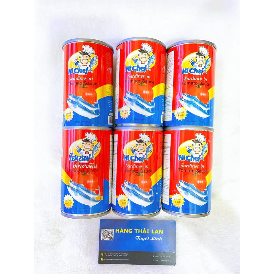 Cá mòi sốt cà Hi Chef 145g