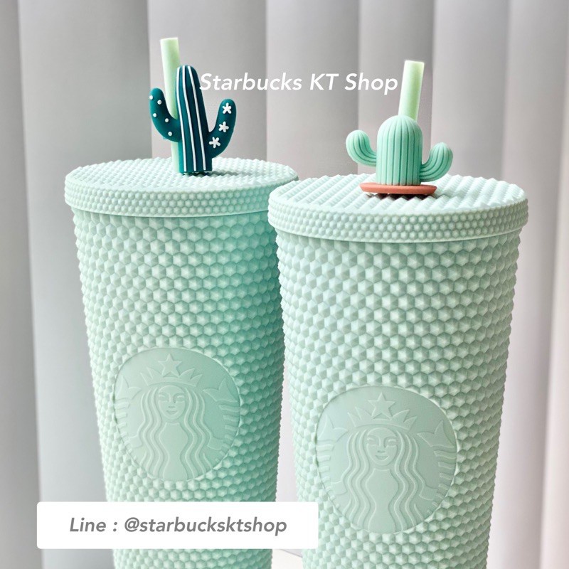 【Starbucks】Cốc uống nước có ống hút thiết kế kiểu vỏ sầu riêng họa tiết 710ml Starbucks có thể tái sử dụng làm quà tặng độc đáo