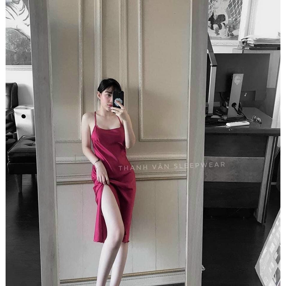 [Mã 44FASHIONSALE1 giảm 10K đơn 50K] (M.29) Váy ngủ tiểu thư sexy cao cấp Đầm mặc nhà gợi cảm quyến rũ