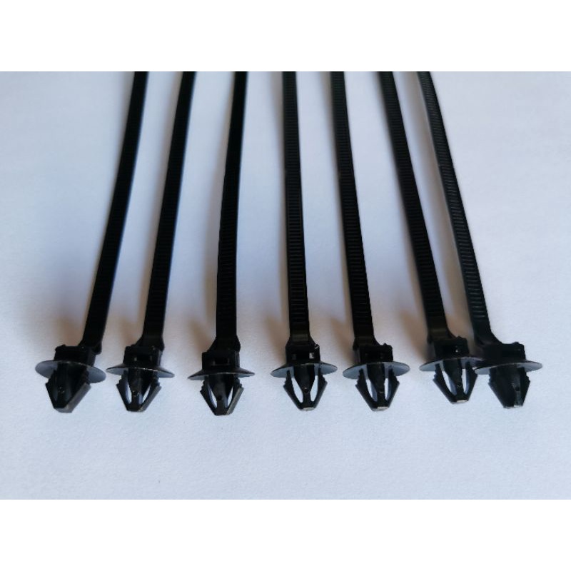 Dây rút ghim nhựa, dây thít chuyên dùng cho ô tô.bịch 50 cái 5mm×170mm chân lỗ 7mm tròn và dẹp
