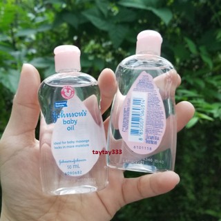 Dầu mát xa dưỡng ẩm Johnson's baby oil pink 50ml