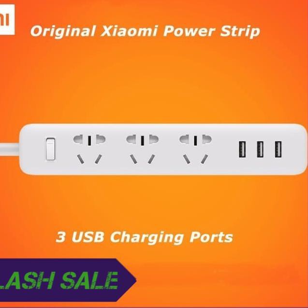 Ổ Cắm Điện Xiaomi Mi Smart Power 3 Usb Port 2a Màu Trắng