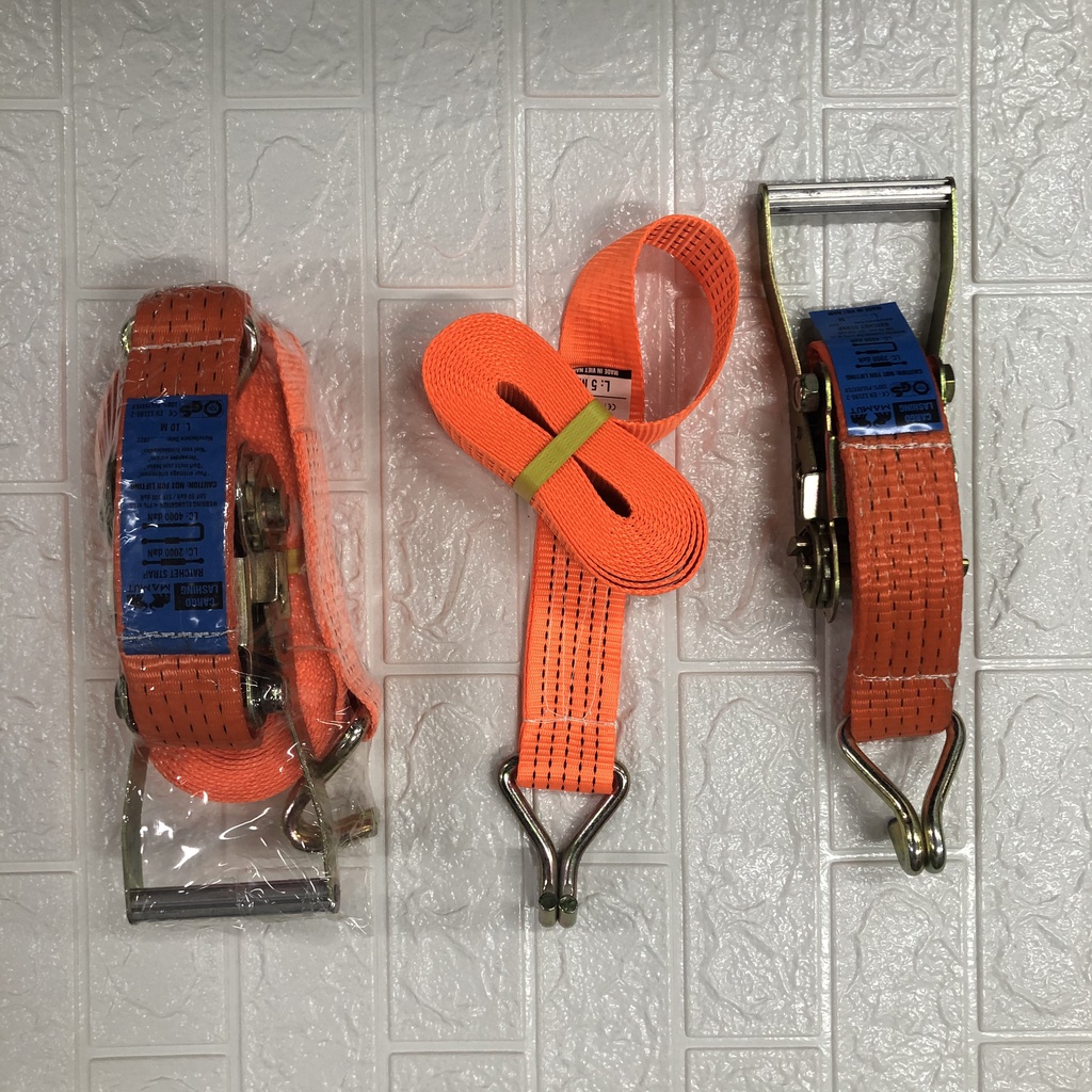 Tăng đơ vải. Dây cảo chằng hàng hóa, pallet bản rộng 5cm - Tải trọng 3 tấn