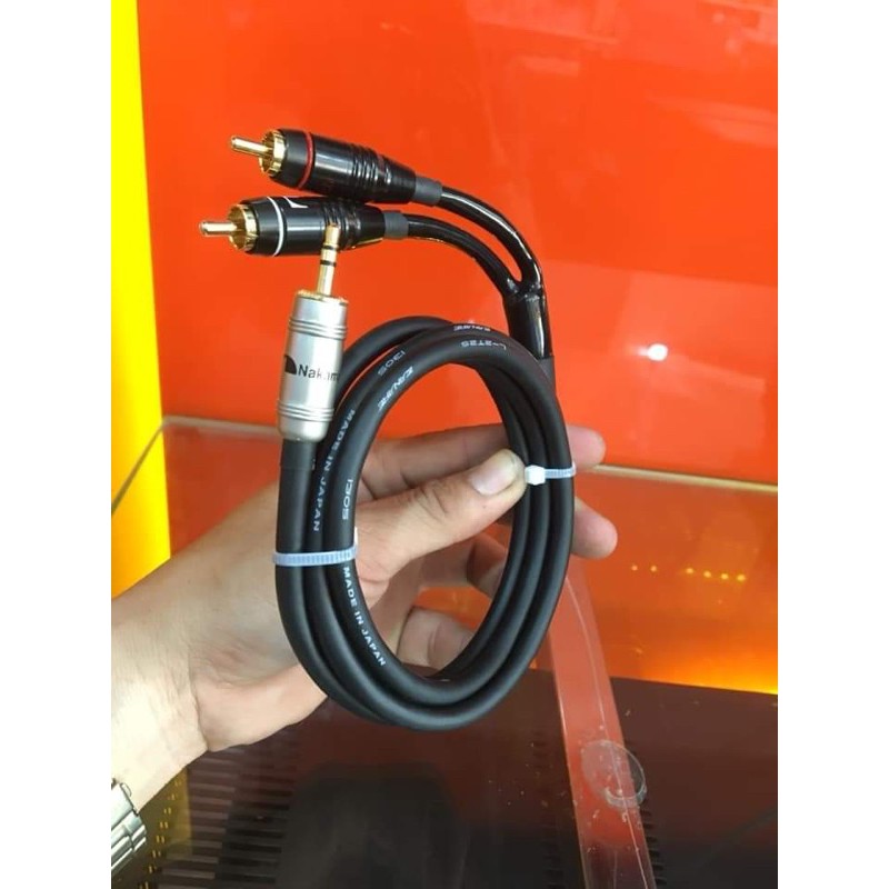 Dây 3.5 ra 2 AV dài 3m