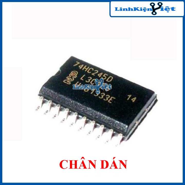 Ic chức năng 74HC245 thu phát 8-bit 3 trạng thái đầu ra chân dán SOP20