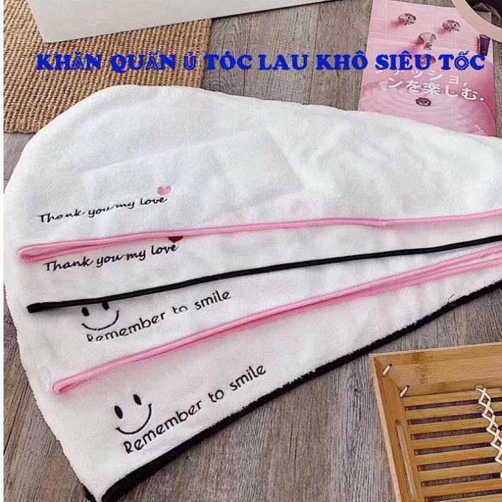 KHĂN Ủ TÓC LAU KHÔ SIÊU TỐC