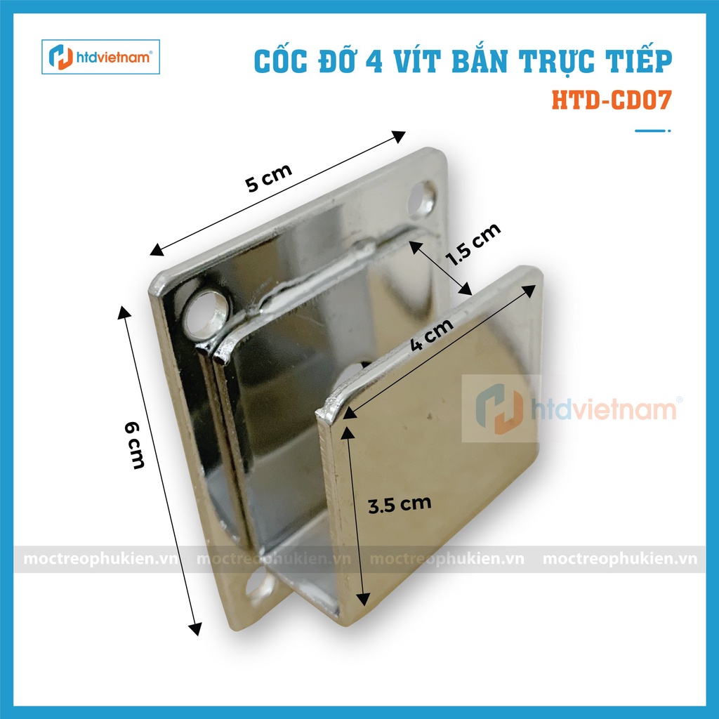 10 Cốc đỡ 4 vít bắn trực tiếp vào tường HTD-CD07