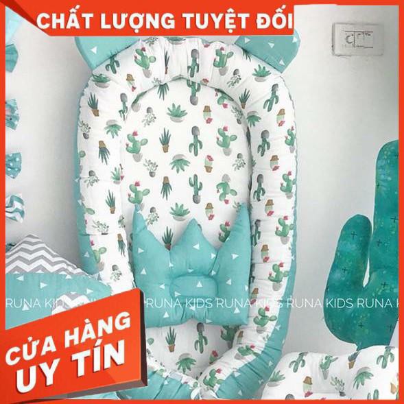 [100% ẢNH THẬT] Nôi sơ sinh hình xương rồng Runakids