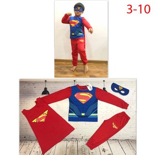 Set đồ siêu anh hùng kèm mặt nạ và áo choàng cho bé trai 4-8 tuổi
