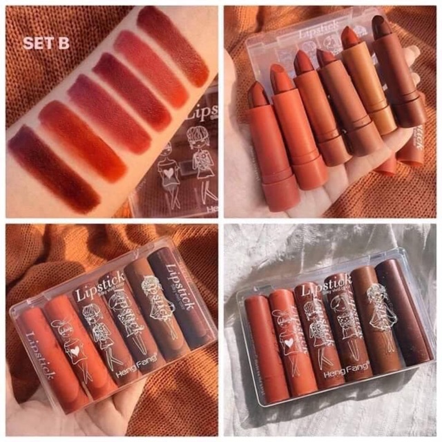 Son hengfang lipstick (sét 6 cây 65k)