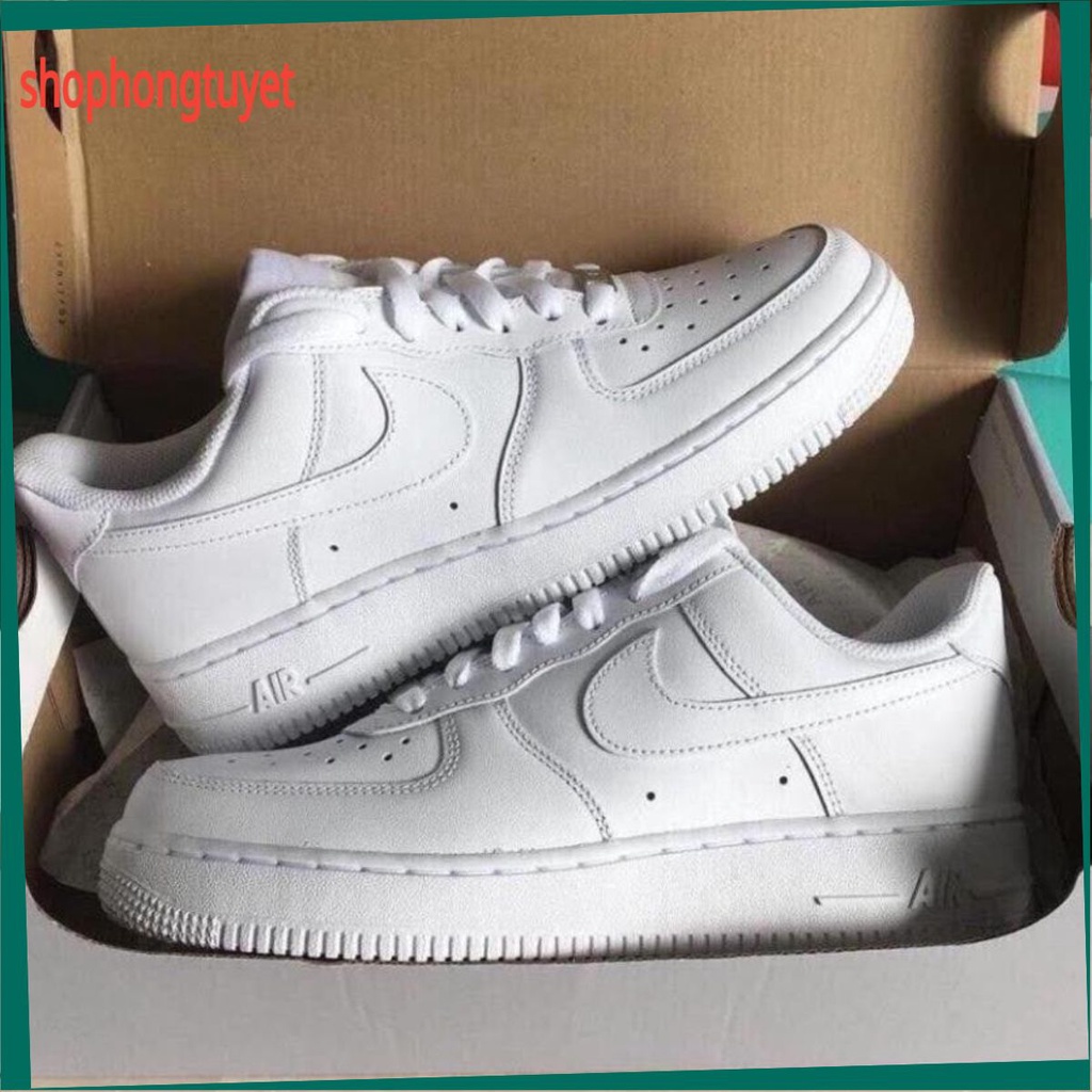 😊shophongtuyet😊Giày 𝗔𝗙𝟭 𝗡𝗜𝗞𝗘_Trắng Nam Nữ, Giày 𝗡𝗜𝗞𝗘_Air Force 1 All White Full Box Bill