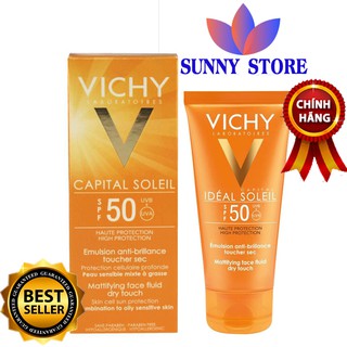 [CHÍNH HÃNG] Kem Chống Nắng Vichy Idéal Soleil SPF50 50ml, kem chống nắng của Pháp