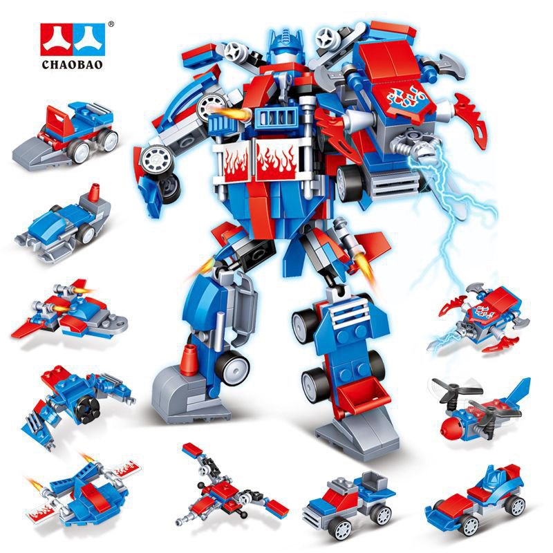 Bộ Đồ Chơi Lắp Ráp Robot 10 Trong 1 Cho Bé