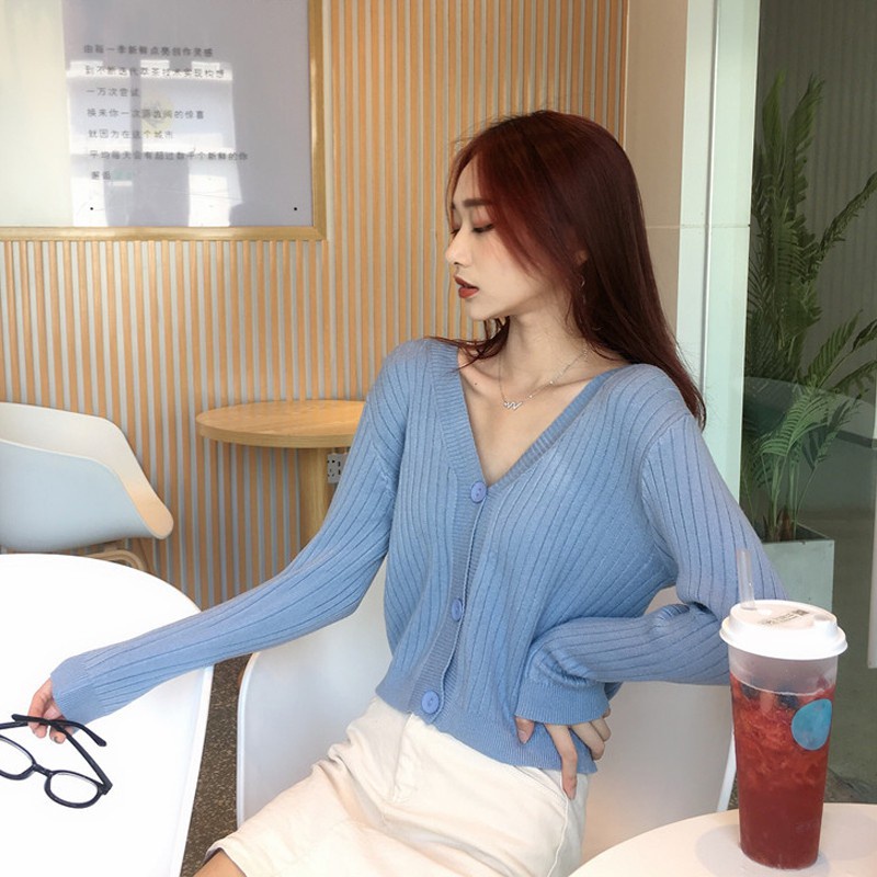 Áo len cardigan 3 KHUY chất len đũa cao cấp
