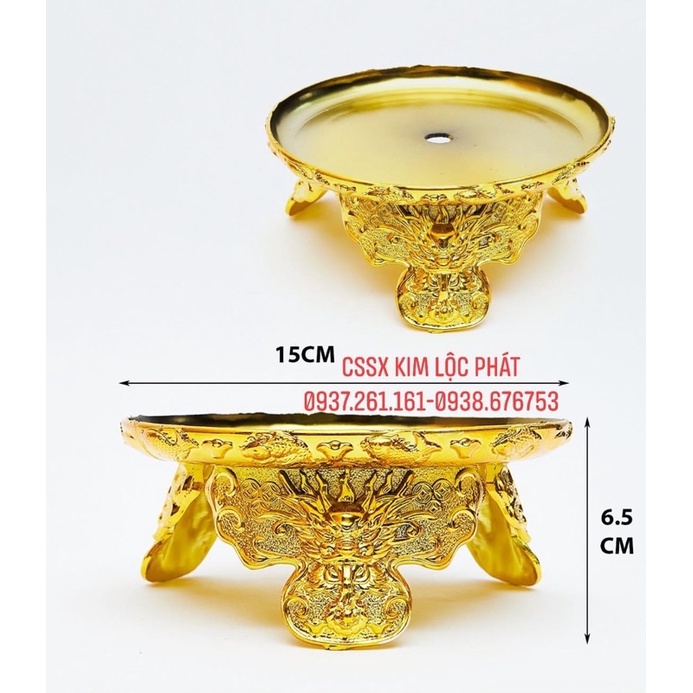 Đế 3 chân Lớn và nhỏ 15cm -11.5cm - Phụ kiện trang trí tháp: tỏi -oản- ngũ cốc- bánh-bia-nước ngọt…