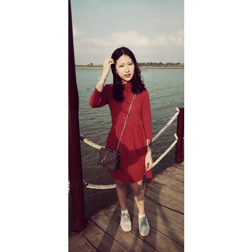 Đầm babydoll đỏ