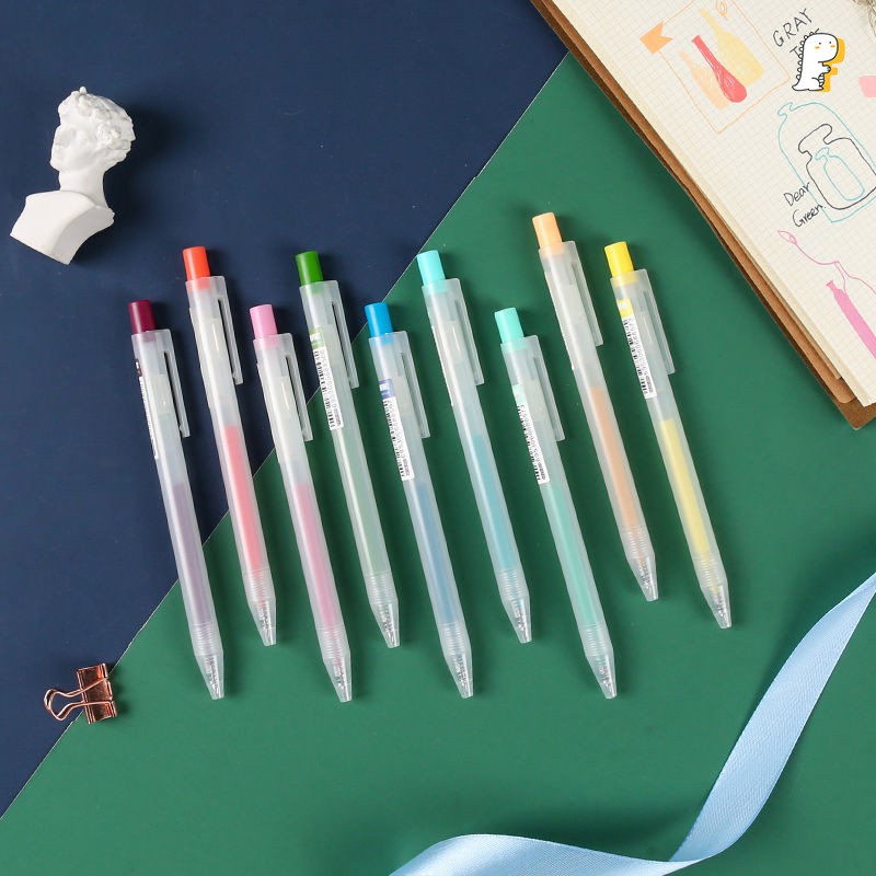 Set 9 bút gel màu Yoofun kèm bookmark