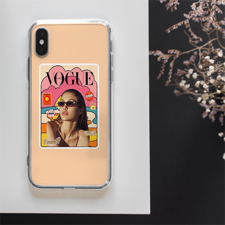 Ốp Lưng Aesthetic 70s vogue tạp chí những năm 70 cho Iphone 5 6 7 8 Plus 11 12 Pro Max X Xr PAP20210698