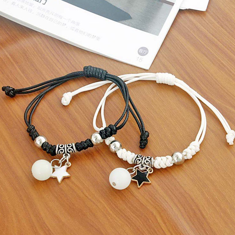 Vòng Tay Dây Bện Dạ Quang Thời Trang Hàn Quốc Cho Nam Và Nữ