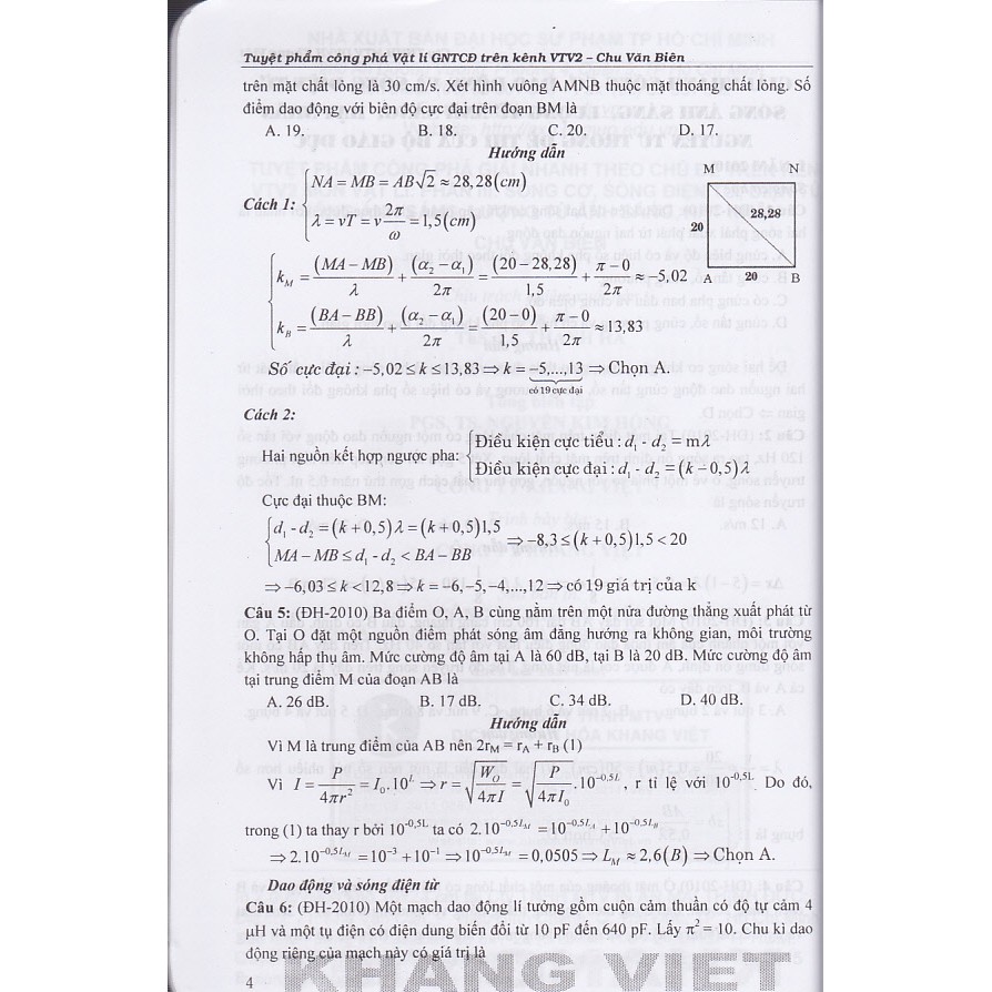 Sách - Tuyệt phẩm công phá giải nhanh theo chủ đề trên VTV2 Vật lý: Sóng cơ, Điện từ (Phiên bản mới).