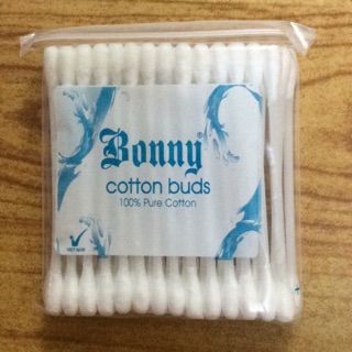 Combo 12 gói tăm bông vệ sinh tai cao cấp Bonny ( túi 50 que)