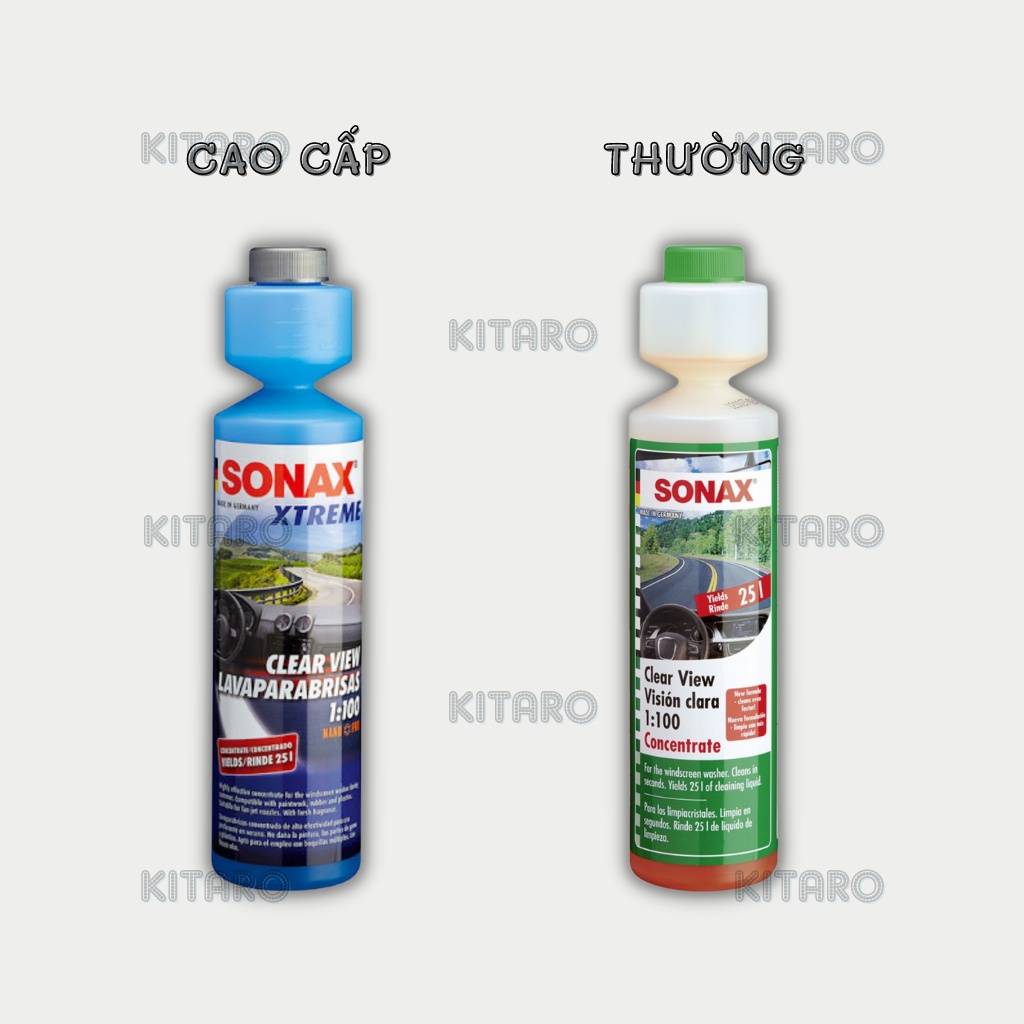 Nước Rửa Kính Xe Ô Tô Đậm Đặc SONAX Xtreme ClearView 271141 250ml