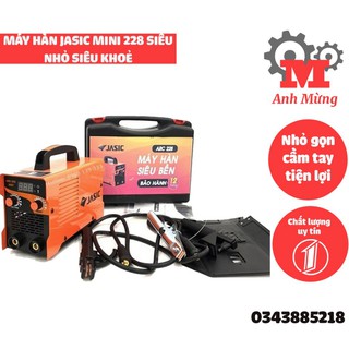 Máy hàn que dùng điện Jasic 228 có mặt đồng hồ hiển thị cường độ hàn