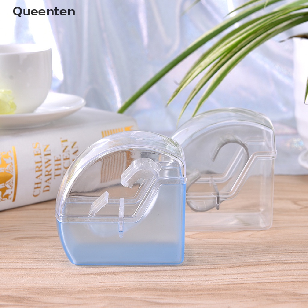 Queenten 1pc Plastic Transparent Case Jewelry Display Wrist Watch Box Storage Multifunctional box QT