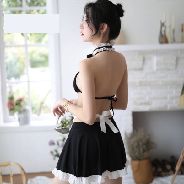 Bộ Đồ Cosplay Nữ ❤️FREESHIP❤️[Giảm 5K nhập mã DONG5] Bộ Đồ Ngủ Cosplay Cô Hầu Gái + Tặng Quần Chip C05 | BigBuy360 - bigbuy360.vn